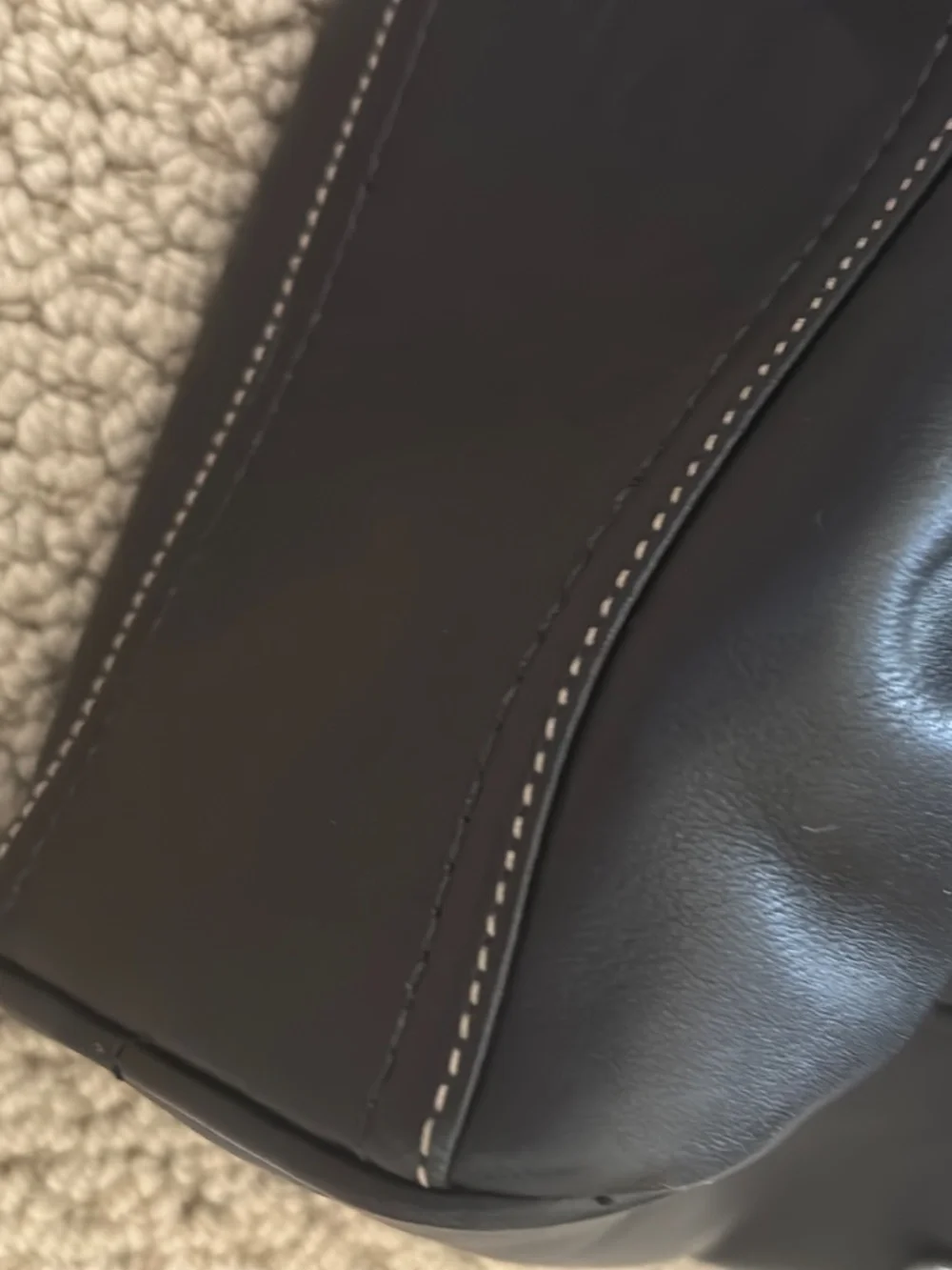 Coach leather tote with dust bag